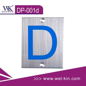 Hotel Used Stainless Steel Metal Sign Wall Room Door Number Plates (Dp-001d)