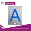 Custom Stainless Steel Indoor Adhesive Toilet Floor Sign Plate (DP-001A)