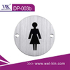 Stainless Steel Women′s Modern Restroom Sign Door Sign Plate for Bathroom (DP-003b)