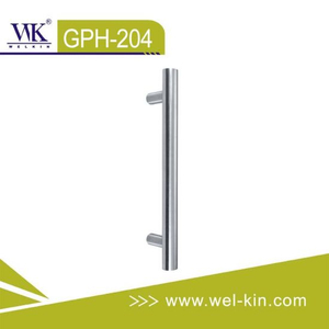 Stainless Steel Round Tube H-Shaped 304 Handles Glass Door Handle Bathroom Handle (GPH-204)