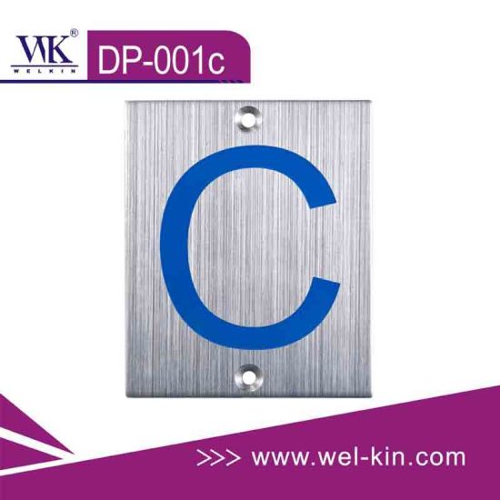 Stainless Steel Metal Signage All Size Hotel Door Sign Number Sign Plate(DP-001C)