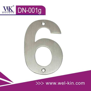 Stainless Steel Metal Letters for Address Hotel Room Number And Door Number (DN-001g)