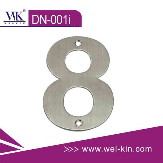 304 Stainless Steel Door Hardware Door Number Door Plate Number 8