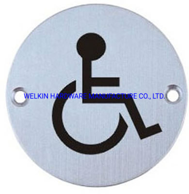 Men And Women Modern Restroom Sign Stainless Steel Sign Plate (DP-003A)