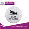 Stainless Steel Stamping Sign Plate for Baby Change Wc Sign Plate(DP-003e)
