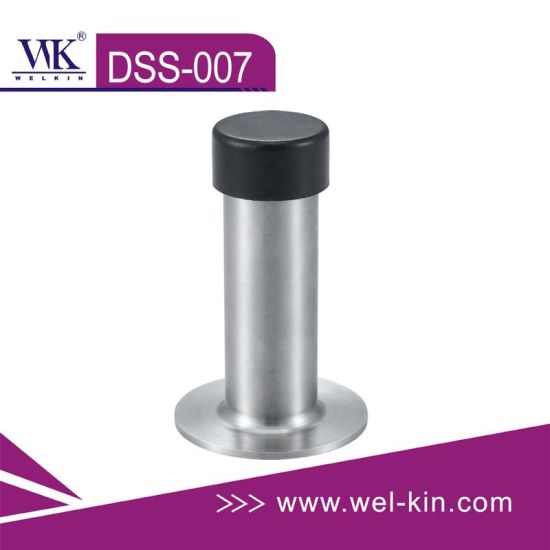 Inox 304 Tubular Door Stop Spring Rubber Door Stopper (DSS-007)